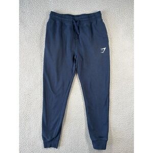 Gymshark Training Joggers Mens Small Navy Blue Sweatpants Slim Fit‎ Tapered